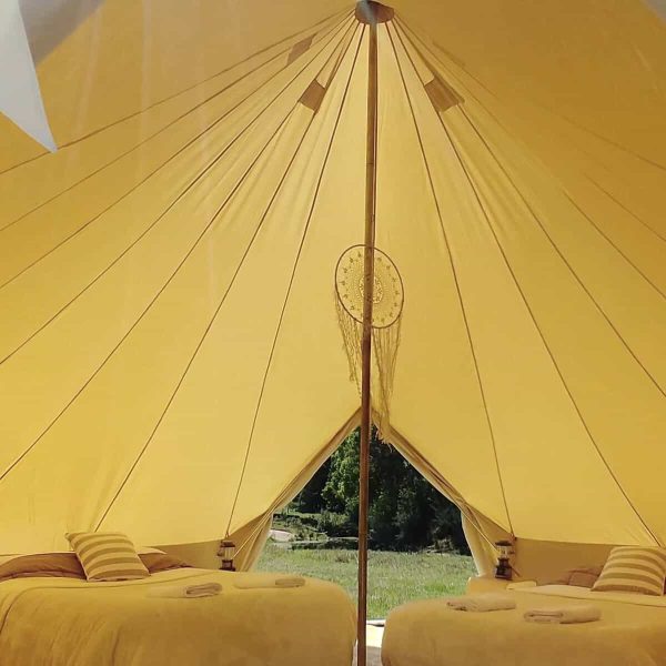 6m bell tent with high roof